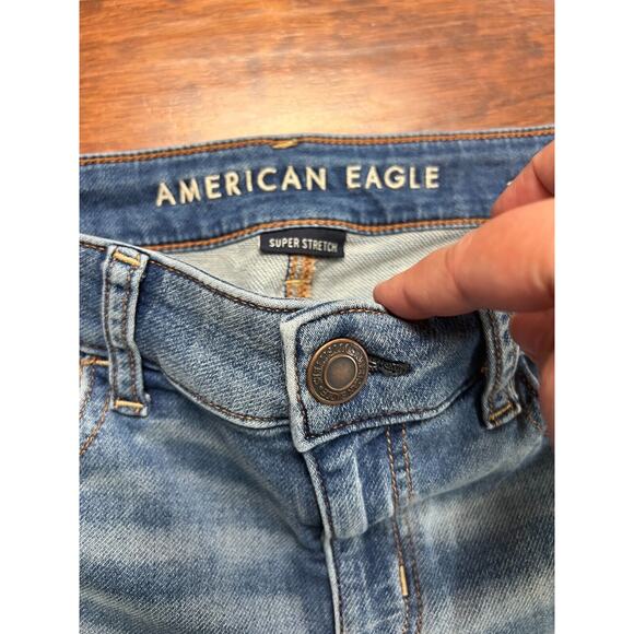 American Eagle Super Stretch Jegging Women's Size 4 Light faded wash jeans - Picture 3 of 10